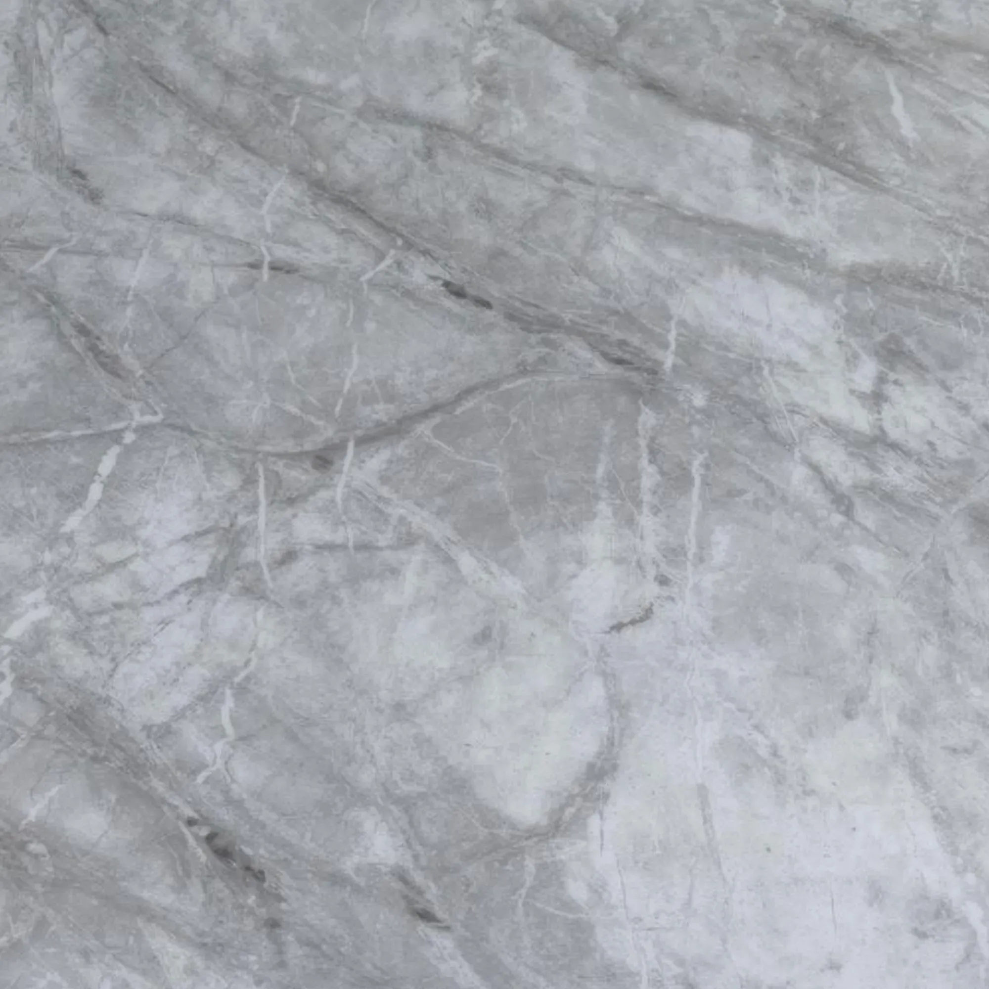 Glacier Square Side Table - Grey, Faux Marble