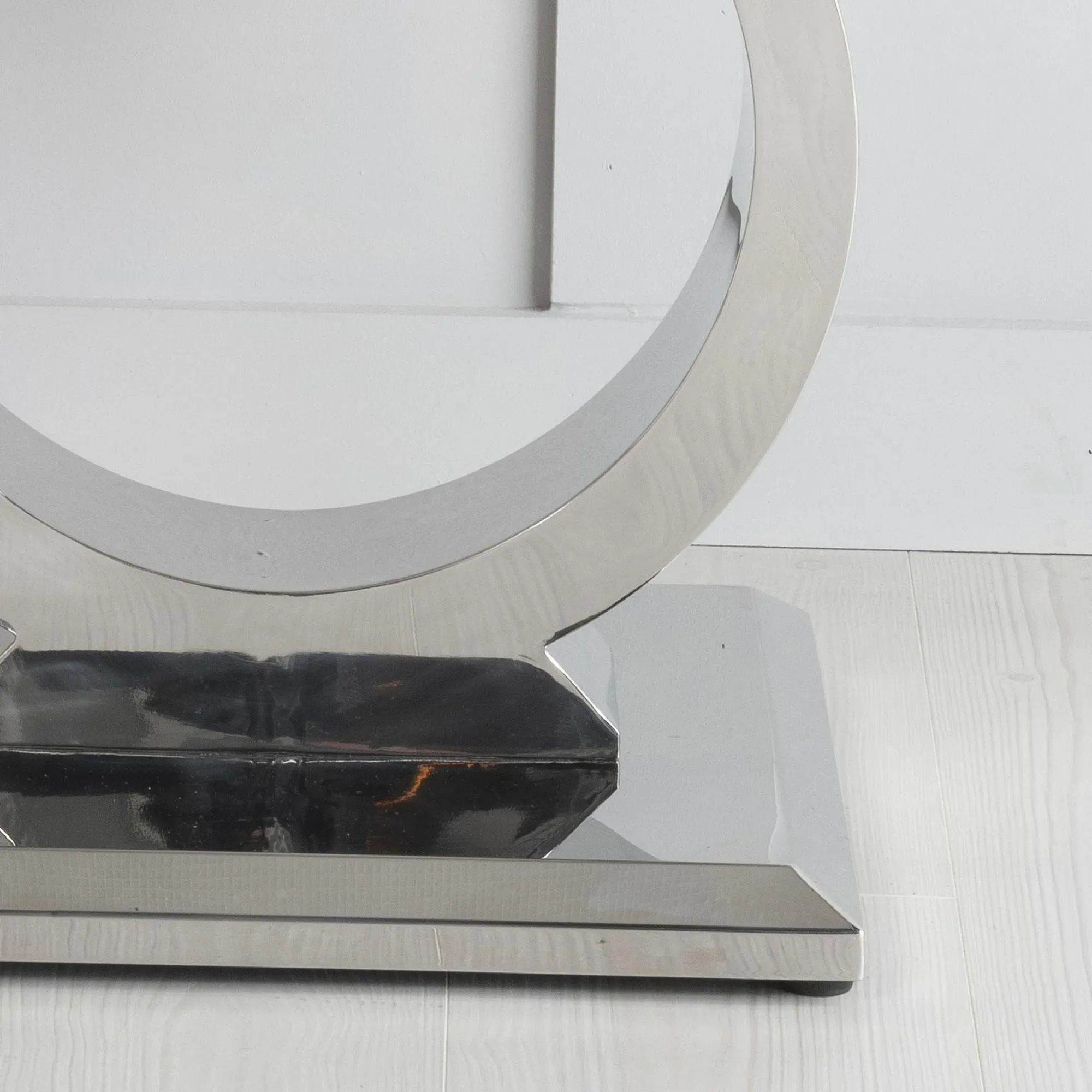 Glacier Square Side Table - Grey, Faux Marble