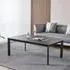 Glade Rectangular Coffee Table - Black, Ceramic
