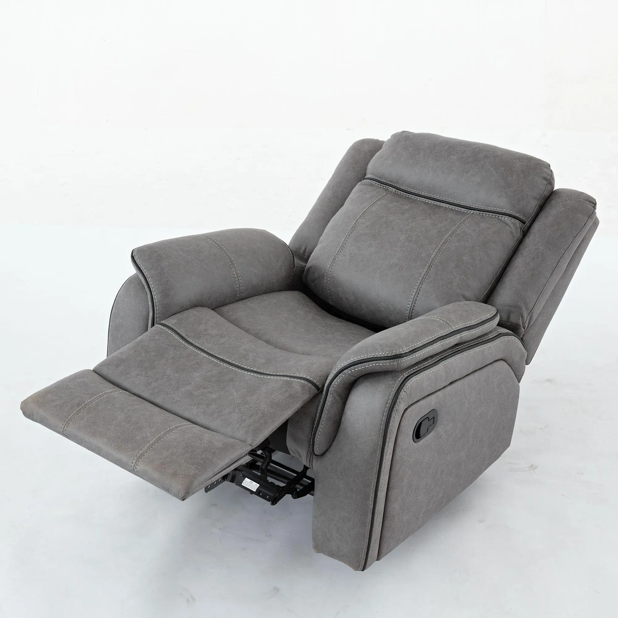 Harlee Recliner Armchair - Grey, Endurance Fabric