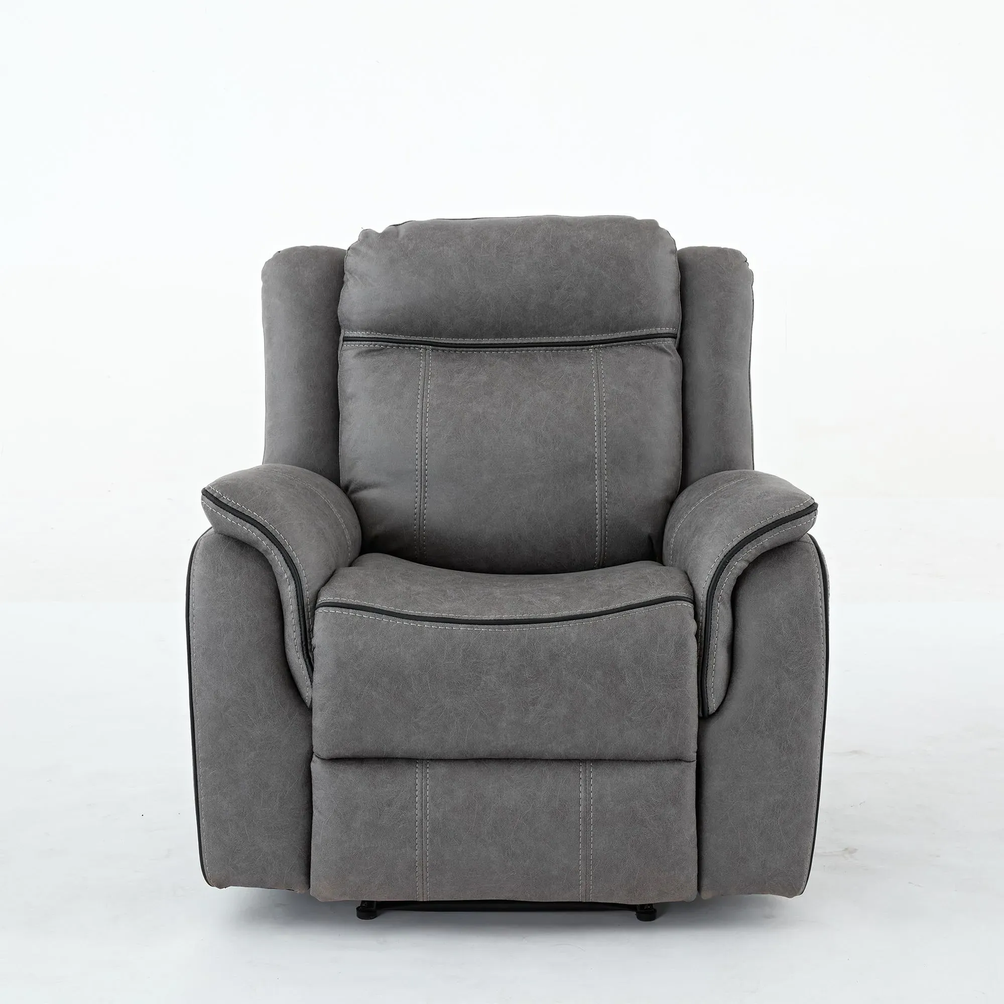Harlee Recliner Armchair - Grey, Endurance Fabric