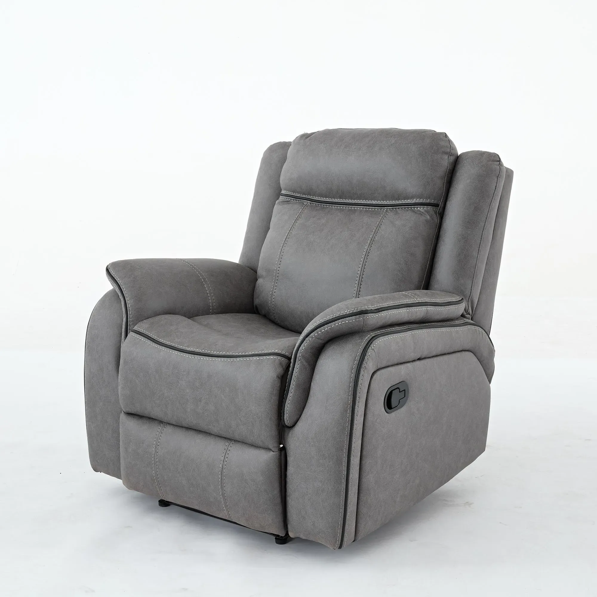 Harlee Recliner Armchair - Grey, Endurance Fabric