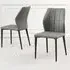 Harrow Dining Chair - Grey, Faux Leather