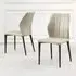 Harrow Dining Chair - Taupe, Faux Leather