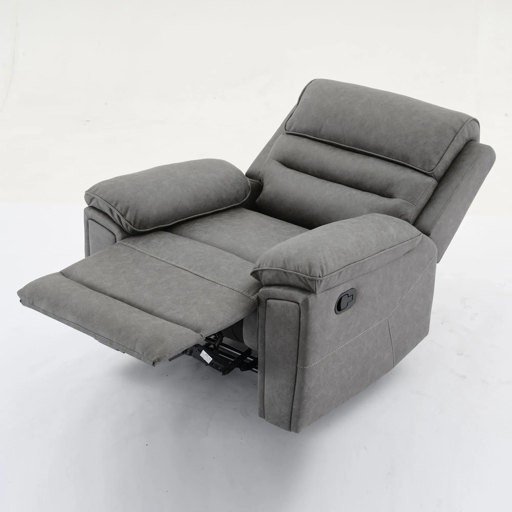 Helena Recliner Armchair - Grey, Endurance Fabric