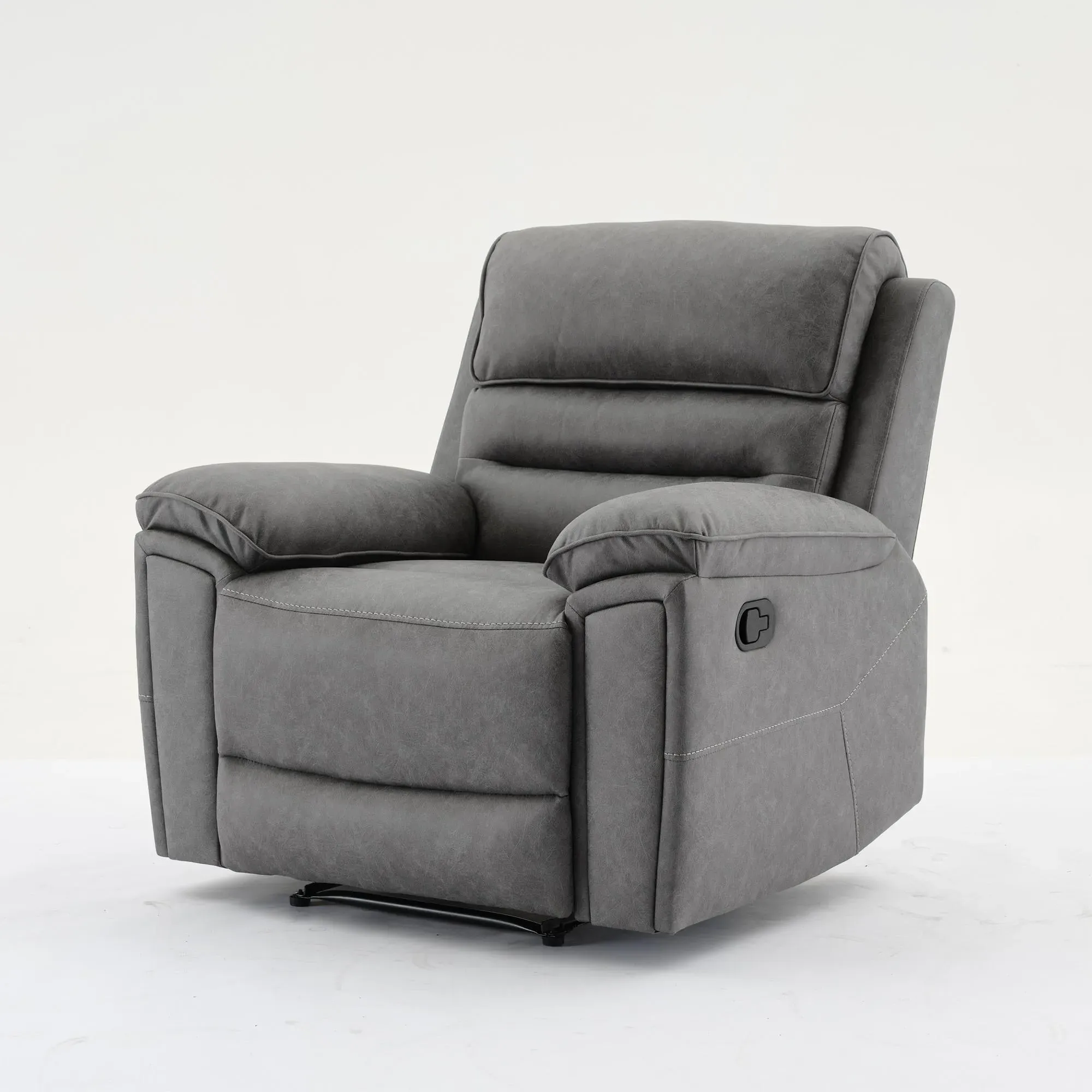 Helena Recliner Armchair - Grey, Endurance Fabric