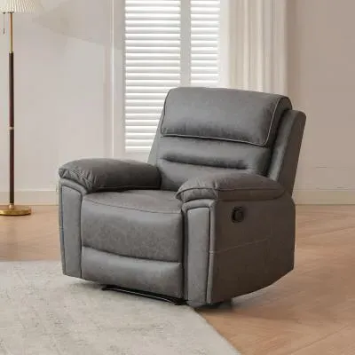 Helena Recliner Armchair - Grey, Endurance Fabric image