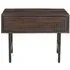 Highgrove Fluted Lamp Table - Walnut, Mango Wood