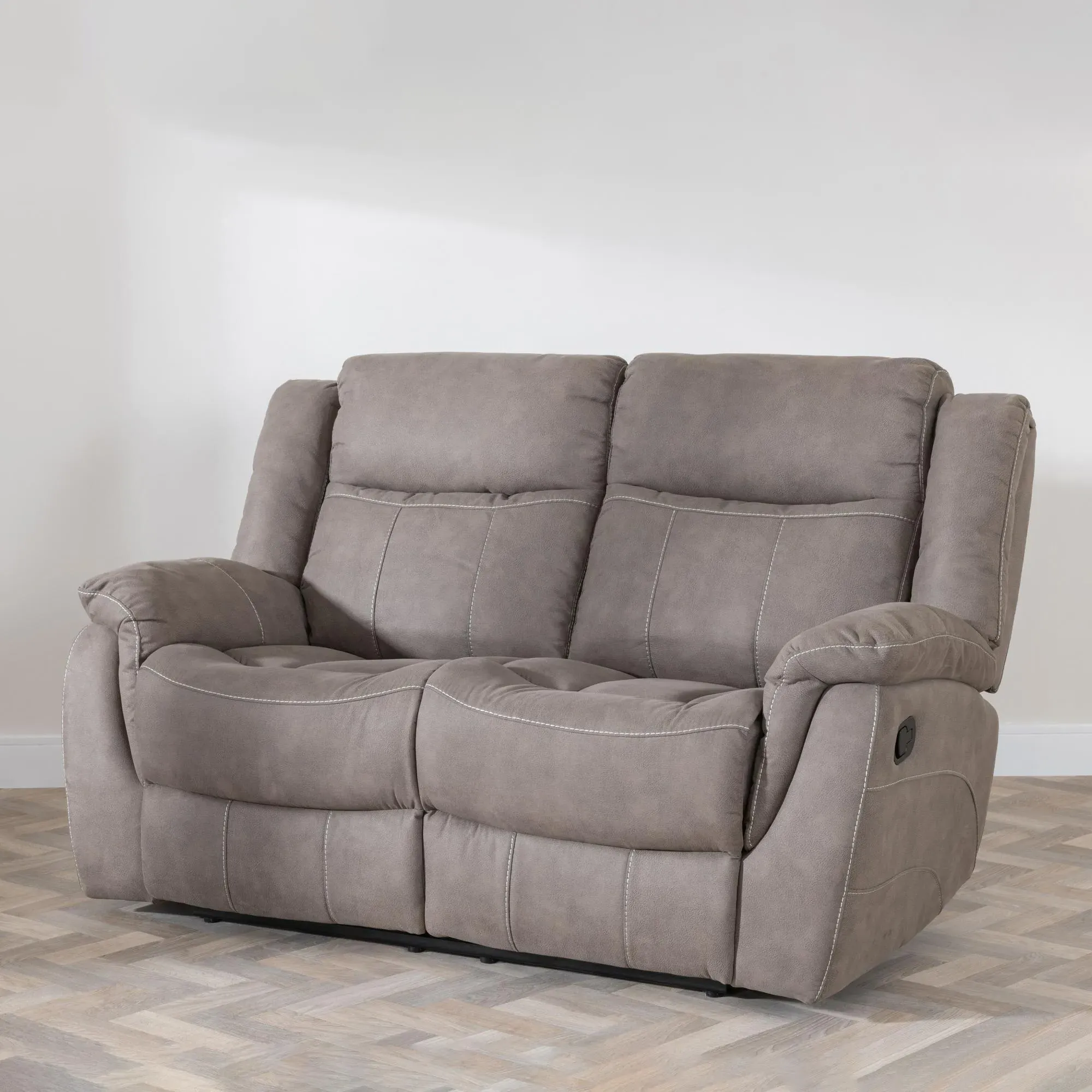 Hilbert 3-Piece Recliner Sofa Set - Brown, Fabric