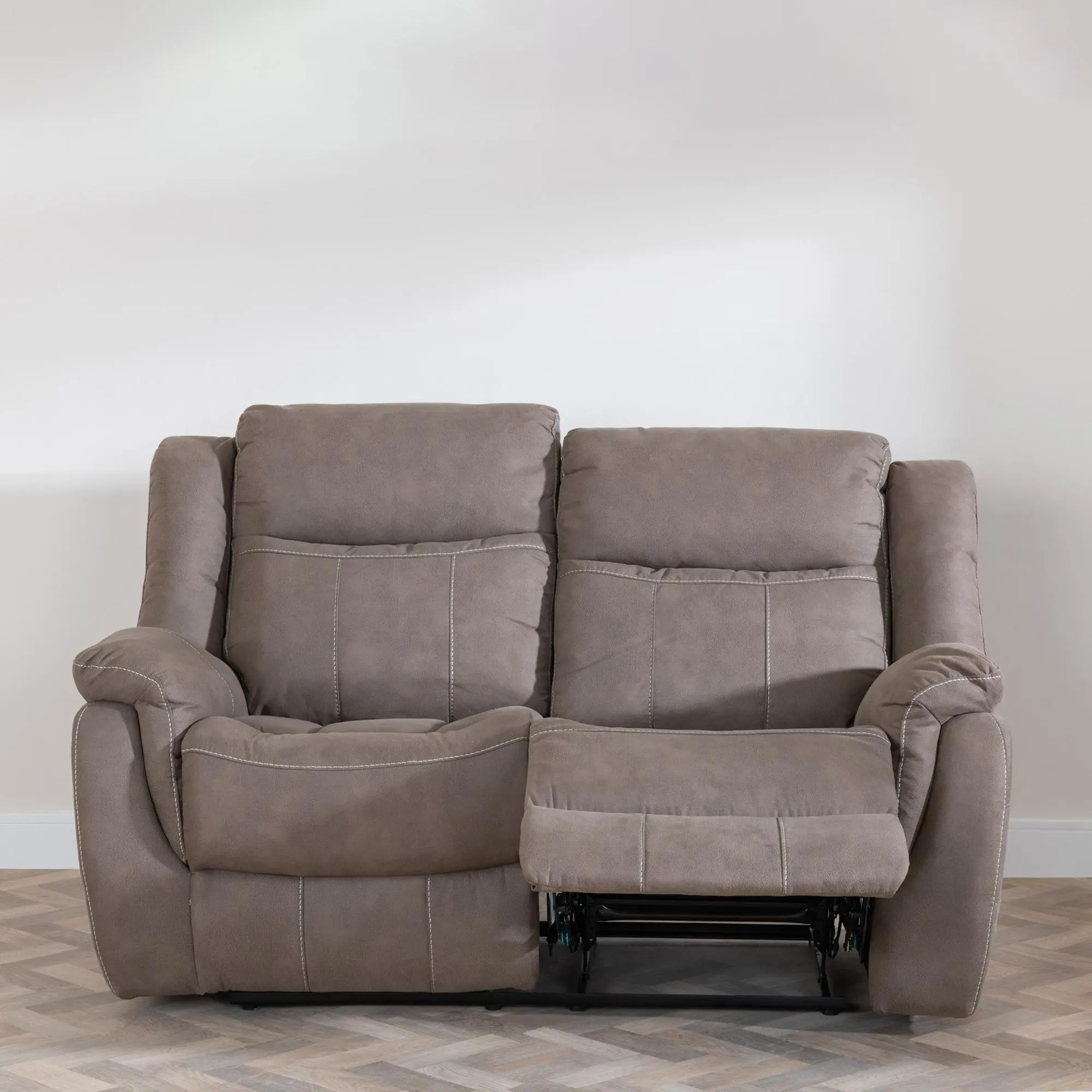 Hilbert 3-Piece Recliner Sofa Set - Brown, Fabric