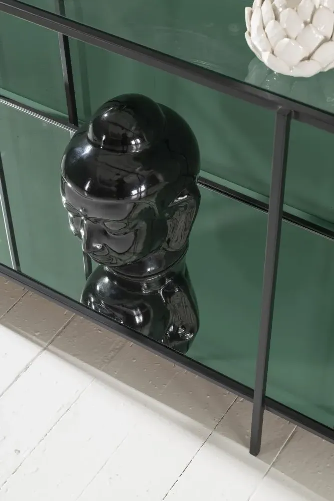 Hyde Console Table - Black, Glass