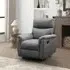 Isabela Manual Recliner Armchair - Grey, Endurance Fabric