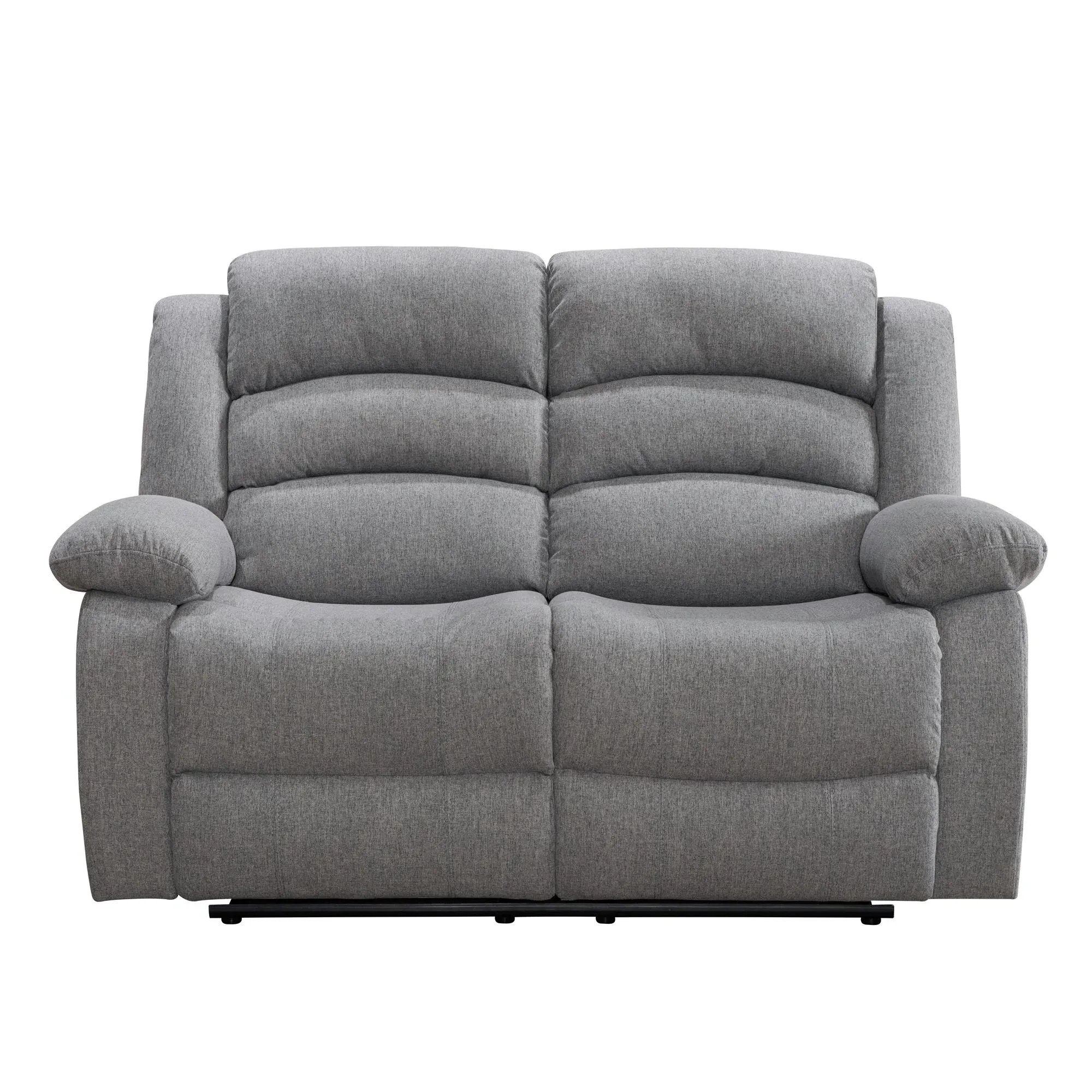 Kinley 2-Seater Manual Recliner Sofa - Grey, Endurance Fabric
