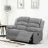Kinley 2-Seater Manual Recliner Sofa - Grey, Endurance Fabric