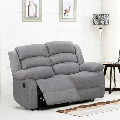 Kinley 2-Seater Manual Recliner Sofa - Grey, Endurance Fabric image