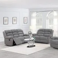 Kinley 3+2 Seater Recliner Sofa Set - Grey, Endurance Fabric