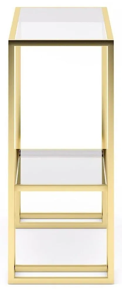 Knightsbridge Console Table - Gold, Glass