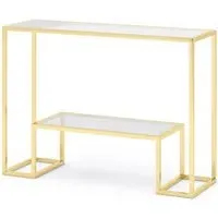 Knightsbridge Console Table - Gold, Glass