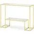 Knightsbridge Console Table - Gold, Glass