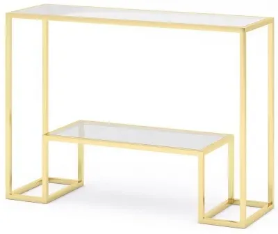 Knightsbridge Console Table - Gold, Glass