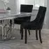 Knocker Back Dining Chair - Black, Velvet