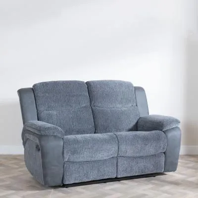 Legend 2-Seater Recliner Sofa - Grey, Fabric