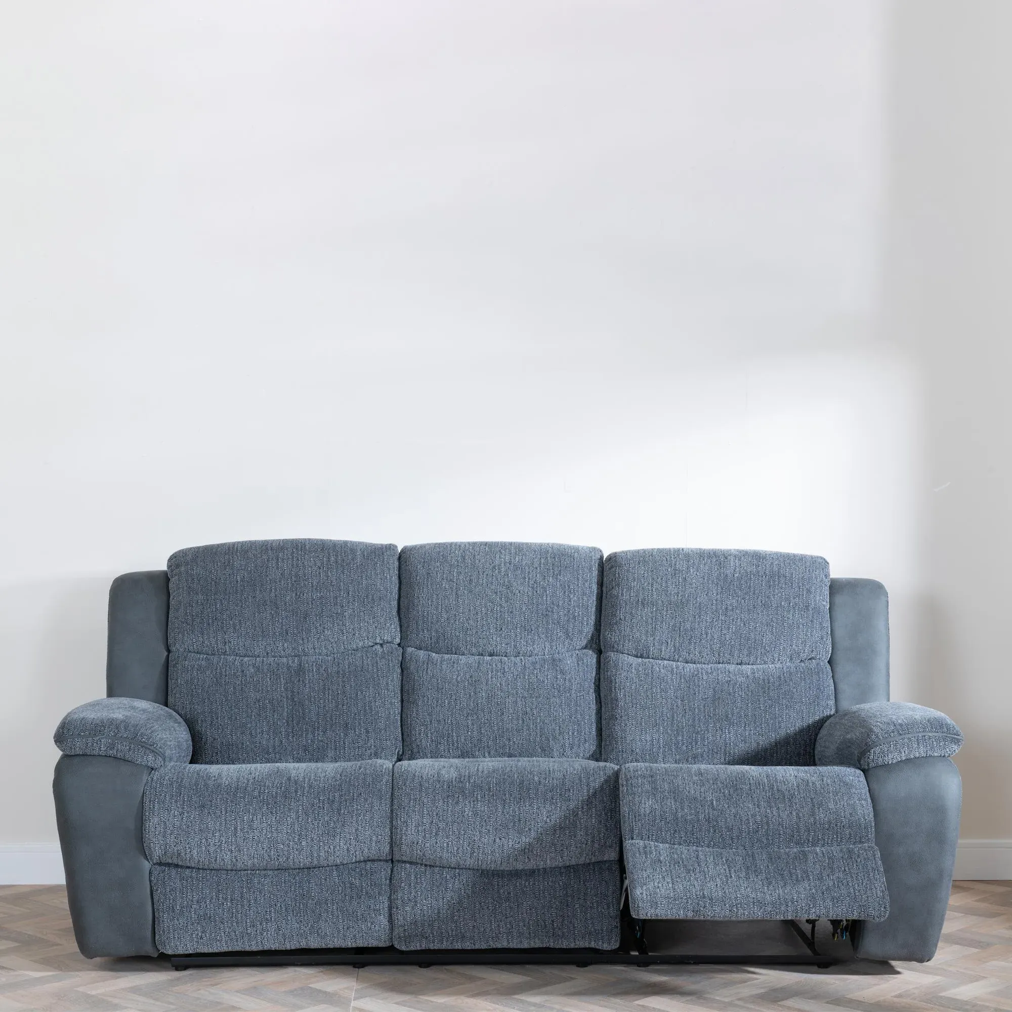 Legend 3-Seater Recliner Sofa - Grey, Fabric