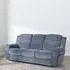 Legend 3-Seater Recliner Sofa - Grey, Fabric