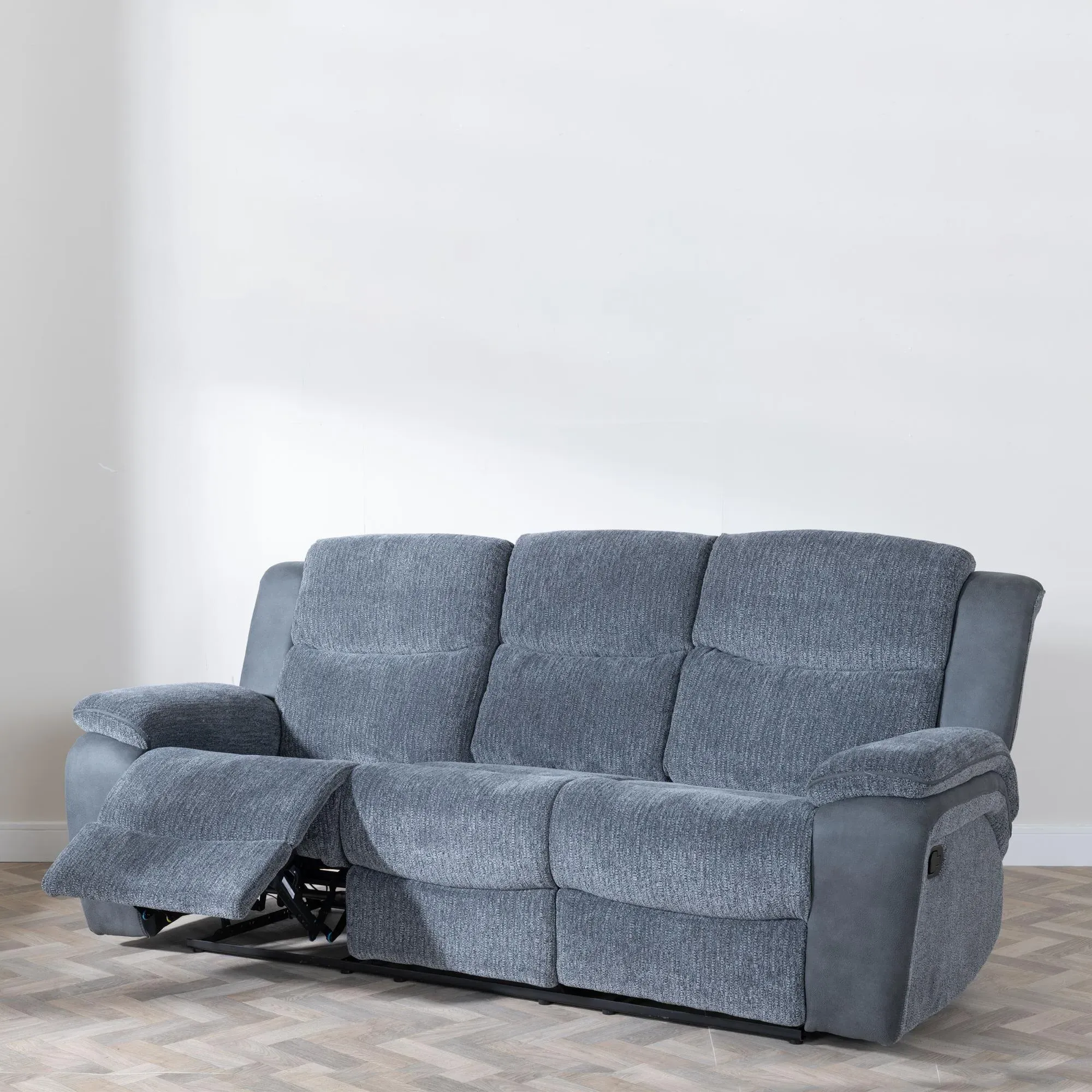 Legend 3-Seater Recliner Sofa Set - Grey, Fabric