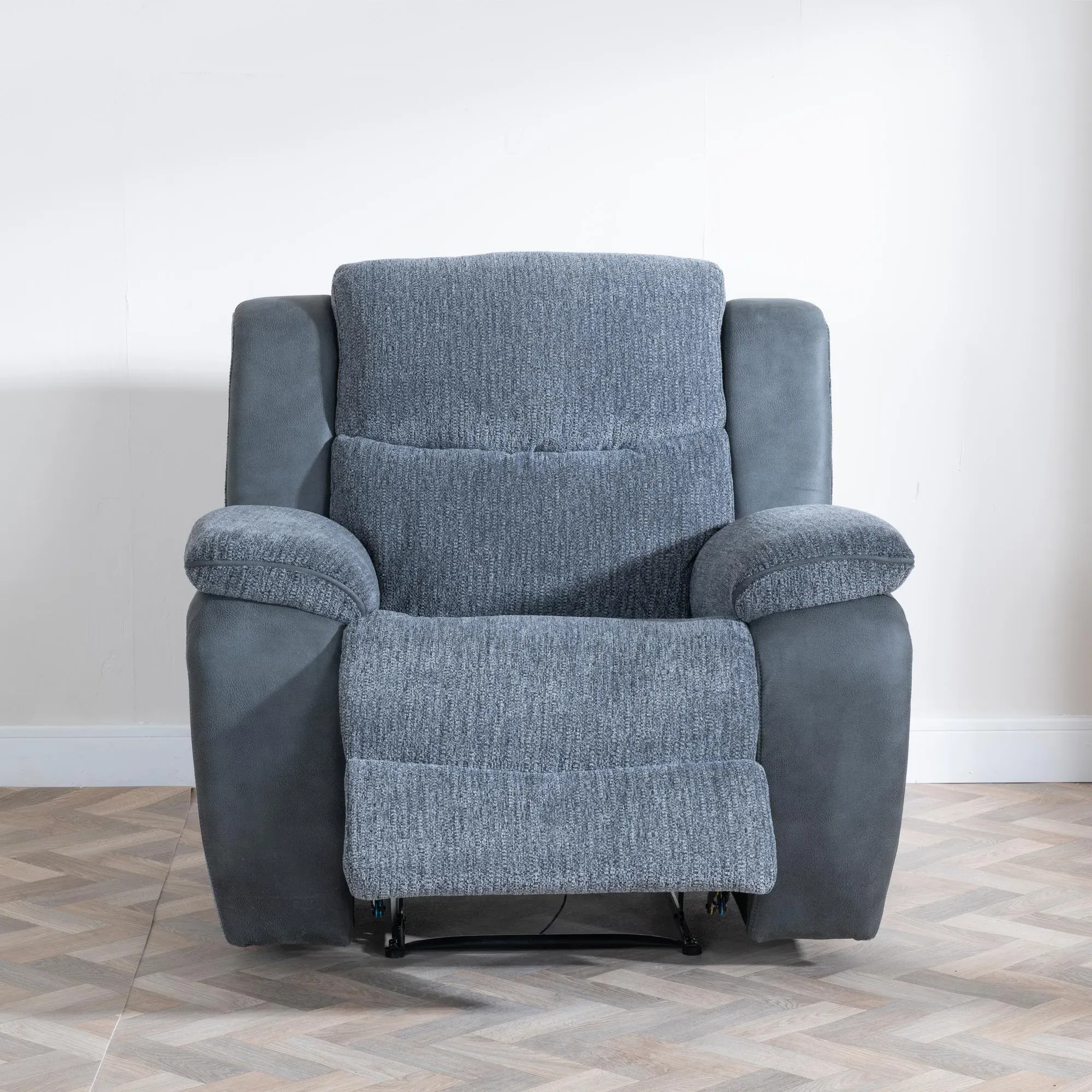 Legend Recliner Armchair - Grey, Fabric