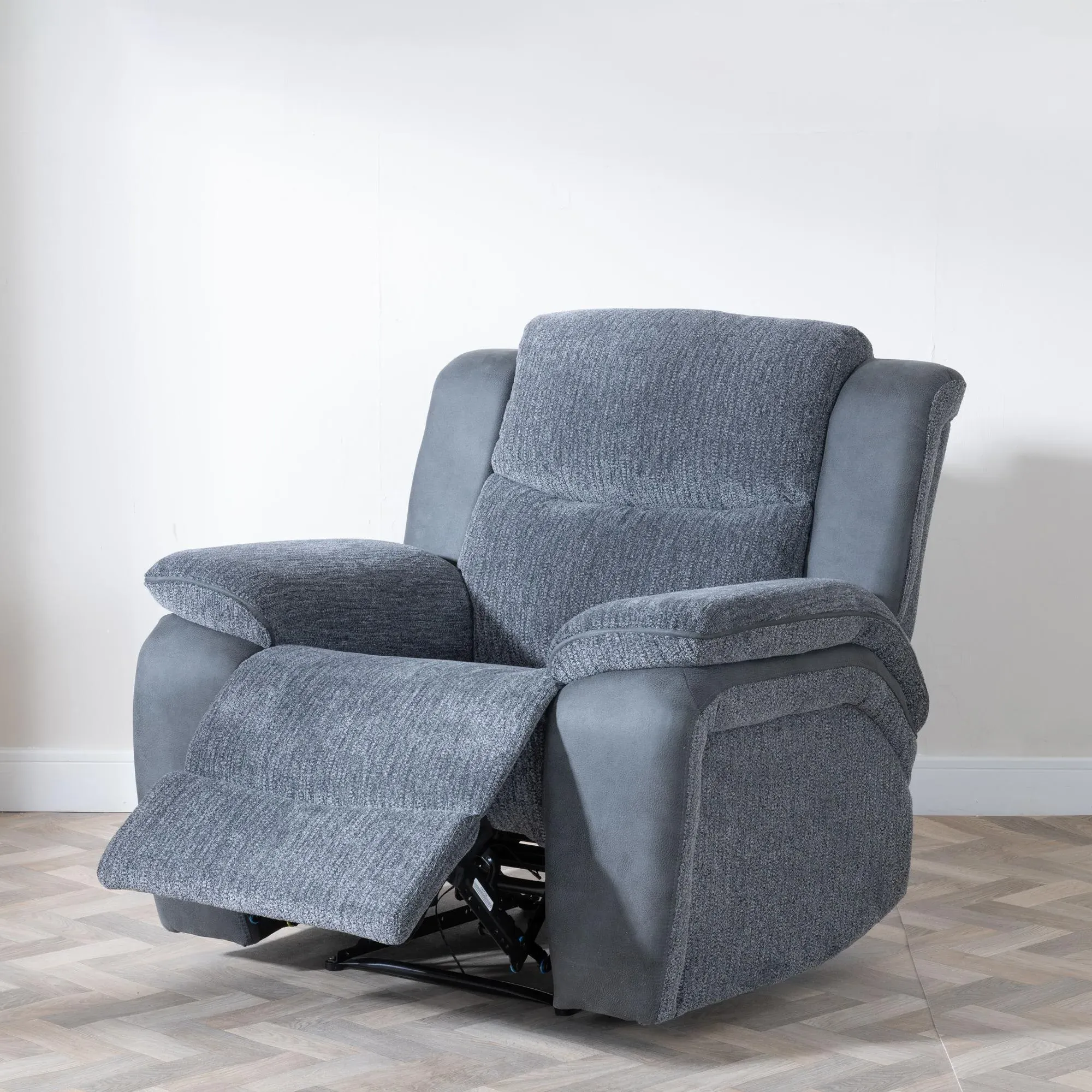Legend Recliner Armchair - Grey, Fabric