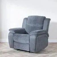 Legend Recliner Armchair - Grey, Fabric