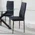 Lido Dining Chair - Black, Fabric