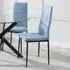 Lido Dining Chair - Blue, Fabric