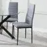 Lido Dining Chair - Dark Grey, Fabric