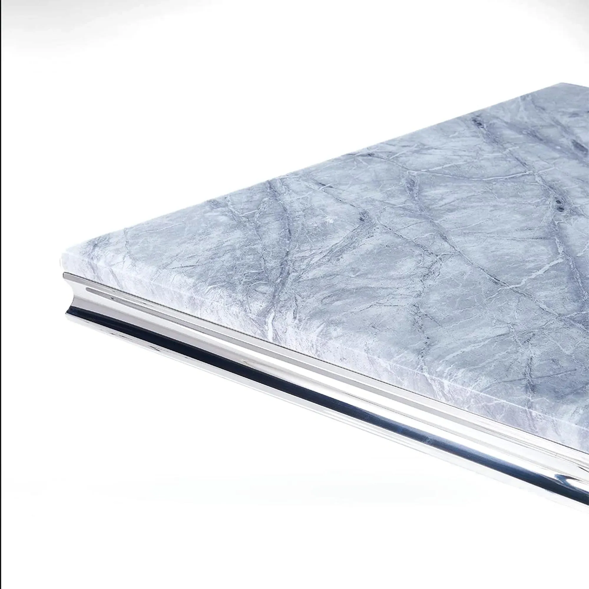 Lisbon 6-Seater Dining Table - Grey, Marble