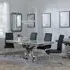 Lisbon Roma Dining Set - Black, Marble