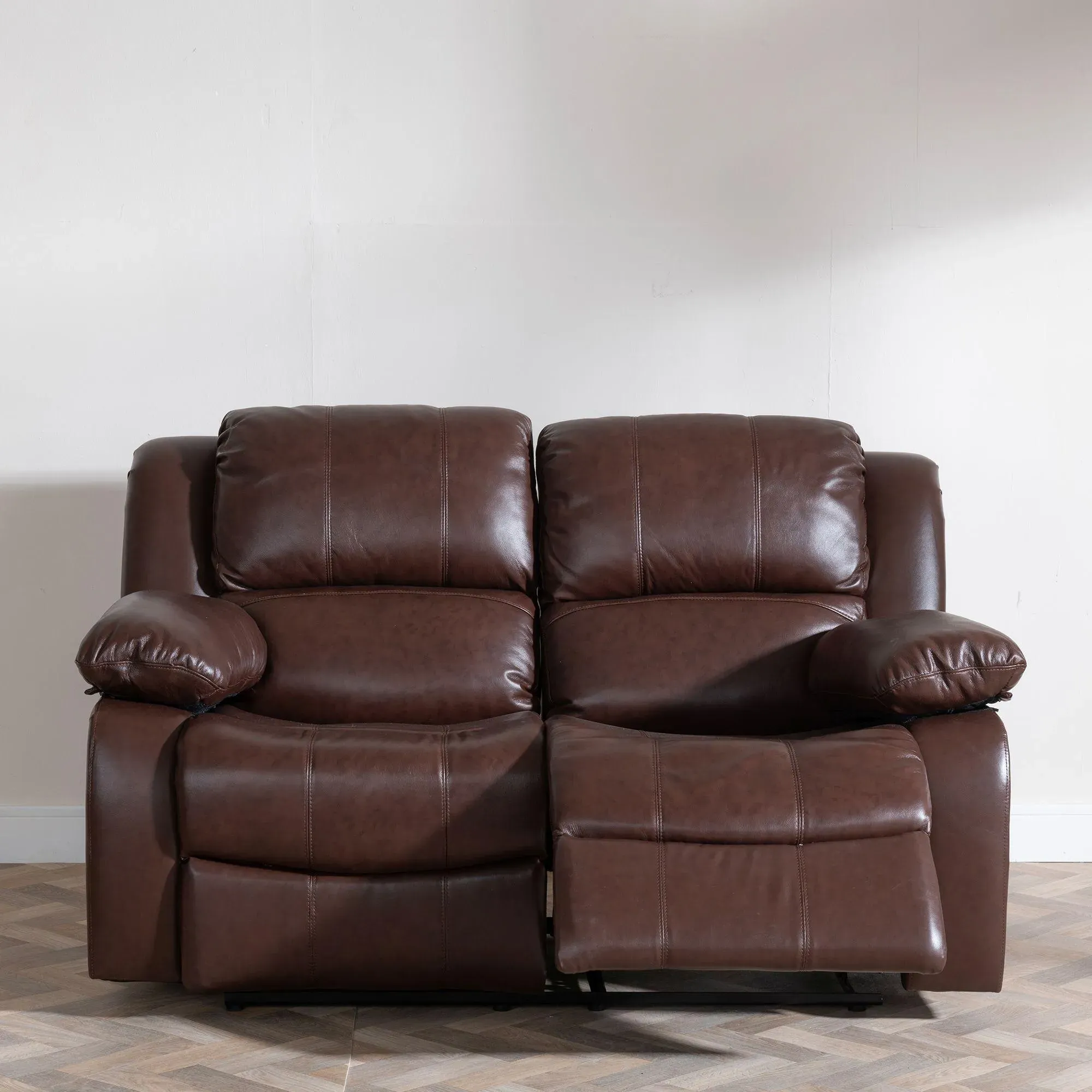 London 2-Seater Recliner Sofa - Brown, Leather