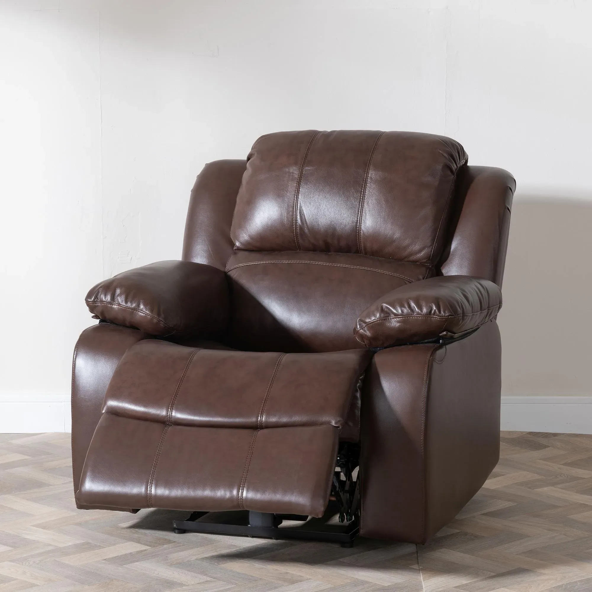 London Recliner Armchair - Brown, Leather