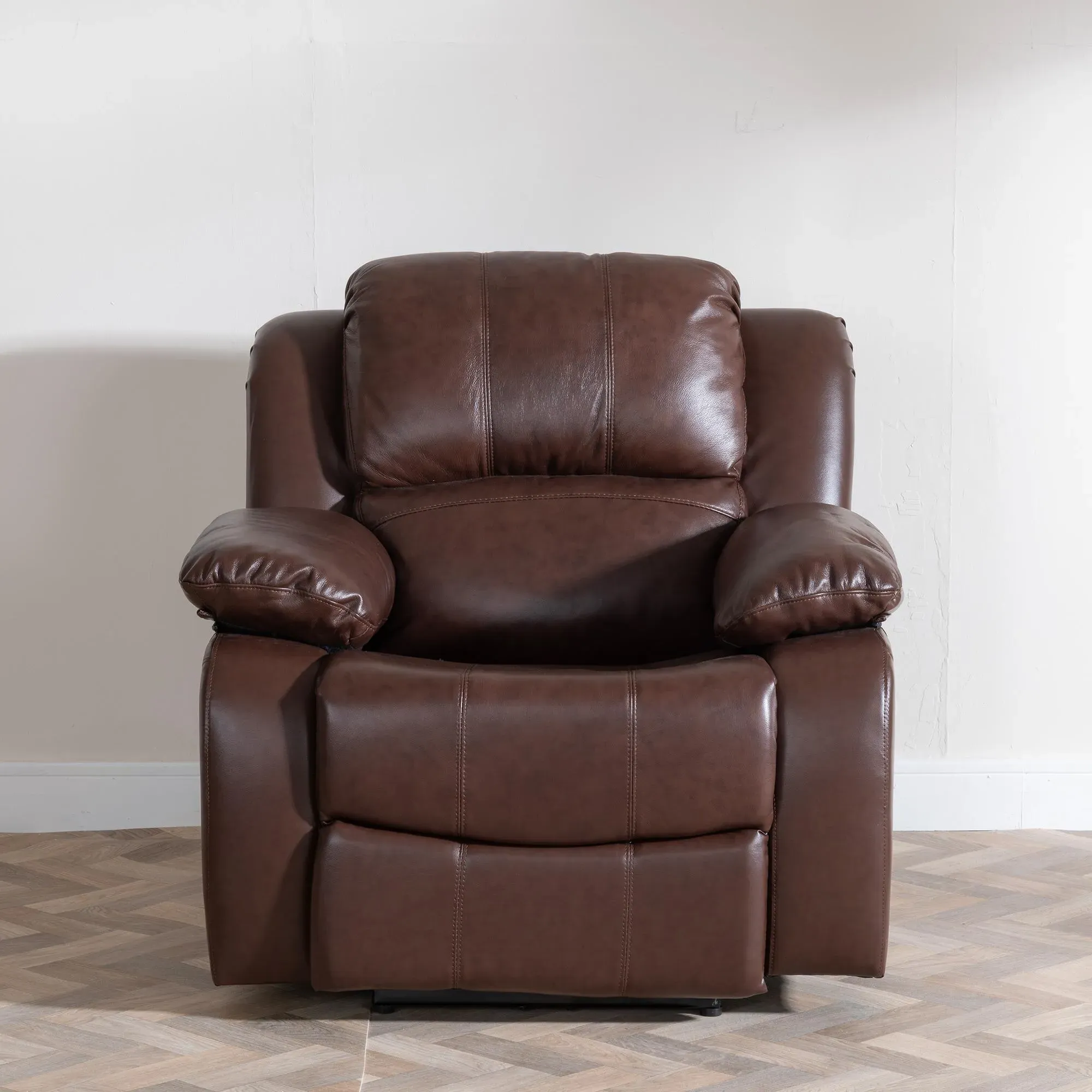 London Recliner Armchair - Brown, Leather