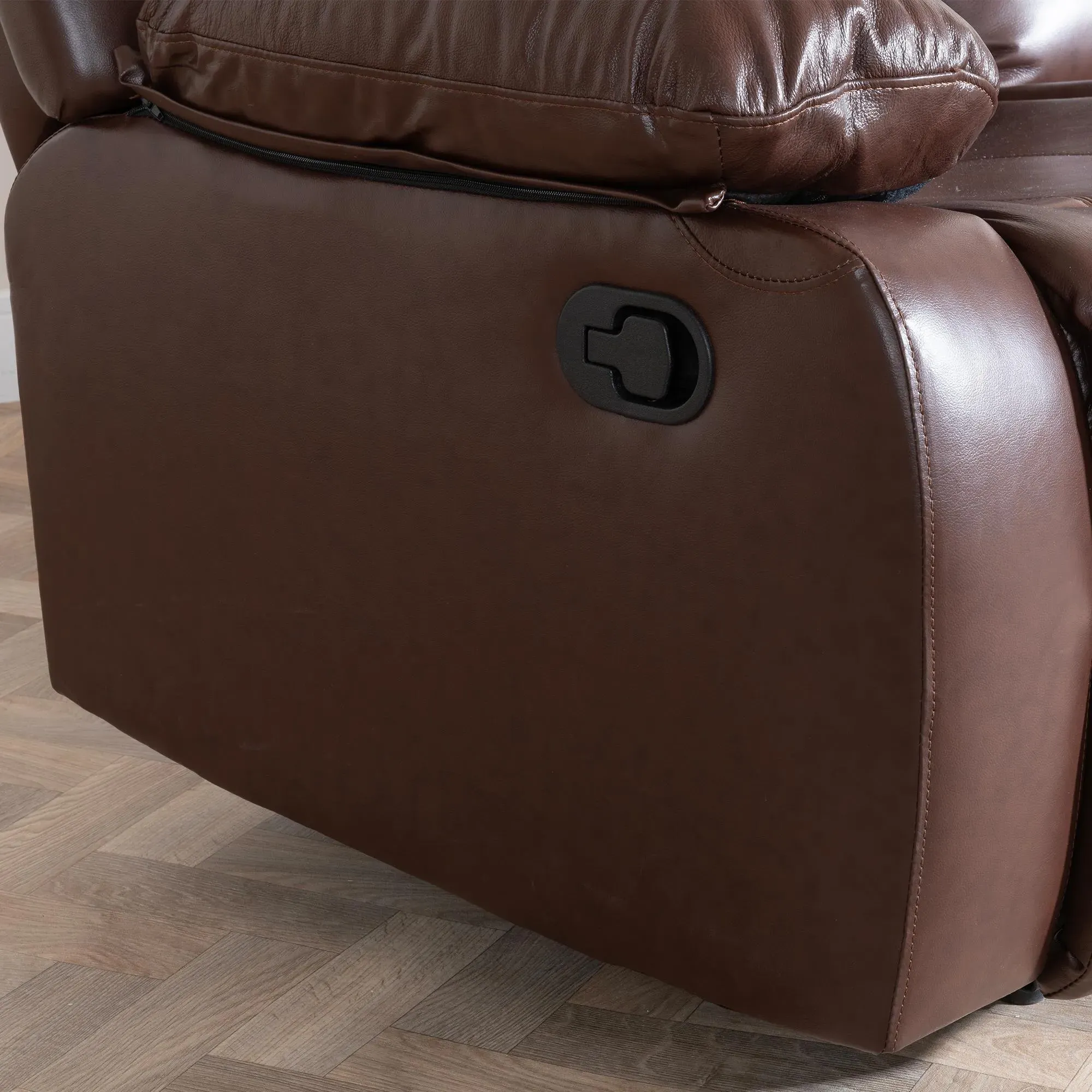 London Recliner Armchair - Brown, Leather