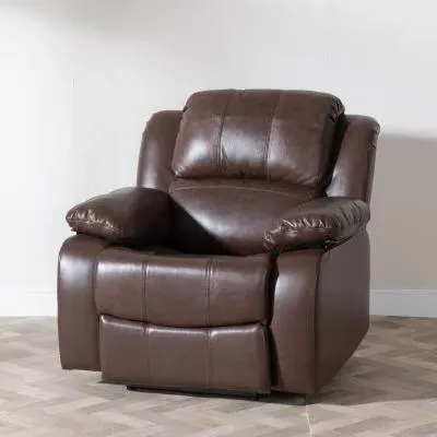 London Recliner Armchair - Brown, Leather image