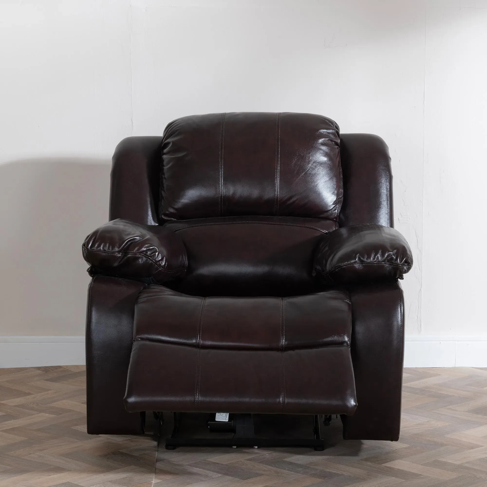 London Recliner Armchair - Burgundy, Leather