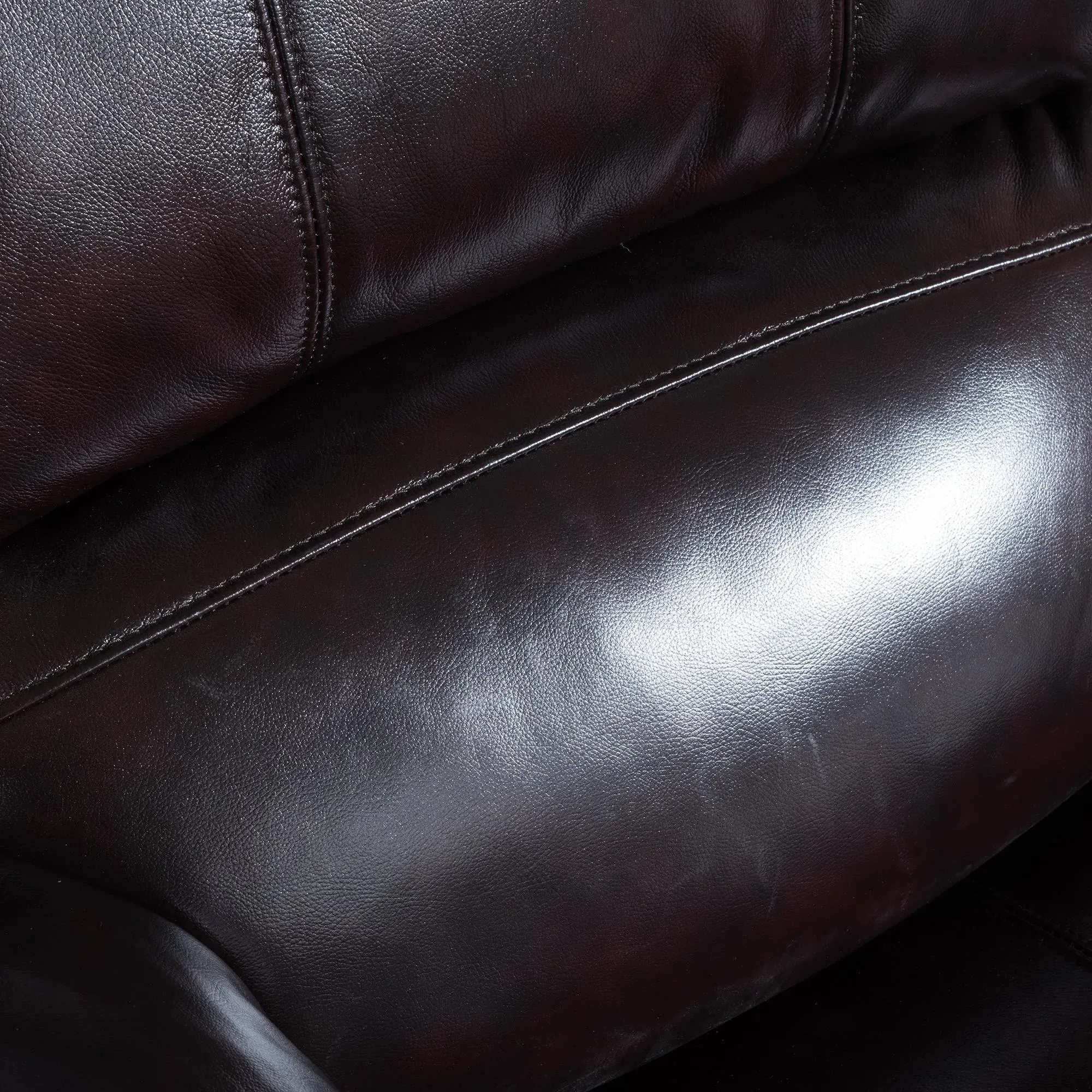 London Recliner Armchair - Burgundy, Leather
