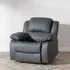 London Recliner Armchair - Grey, Leather