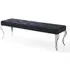 Louis 170cm Dining Bench - Black, Velvet