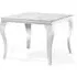 Louis 4-Seater Square Dining Table - Grey, Chrome