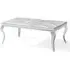 Louis Coffee Table - Grey Marble, Chrome