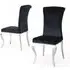 Louis Dining Chair - Black, Velvet