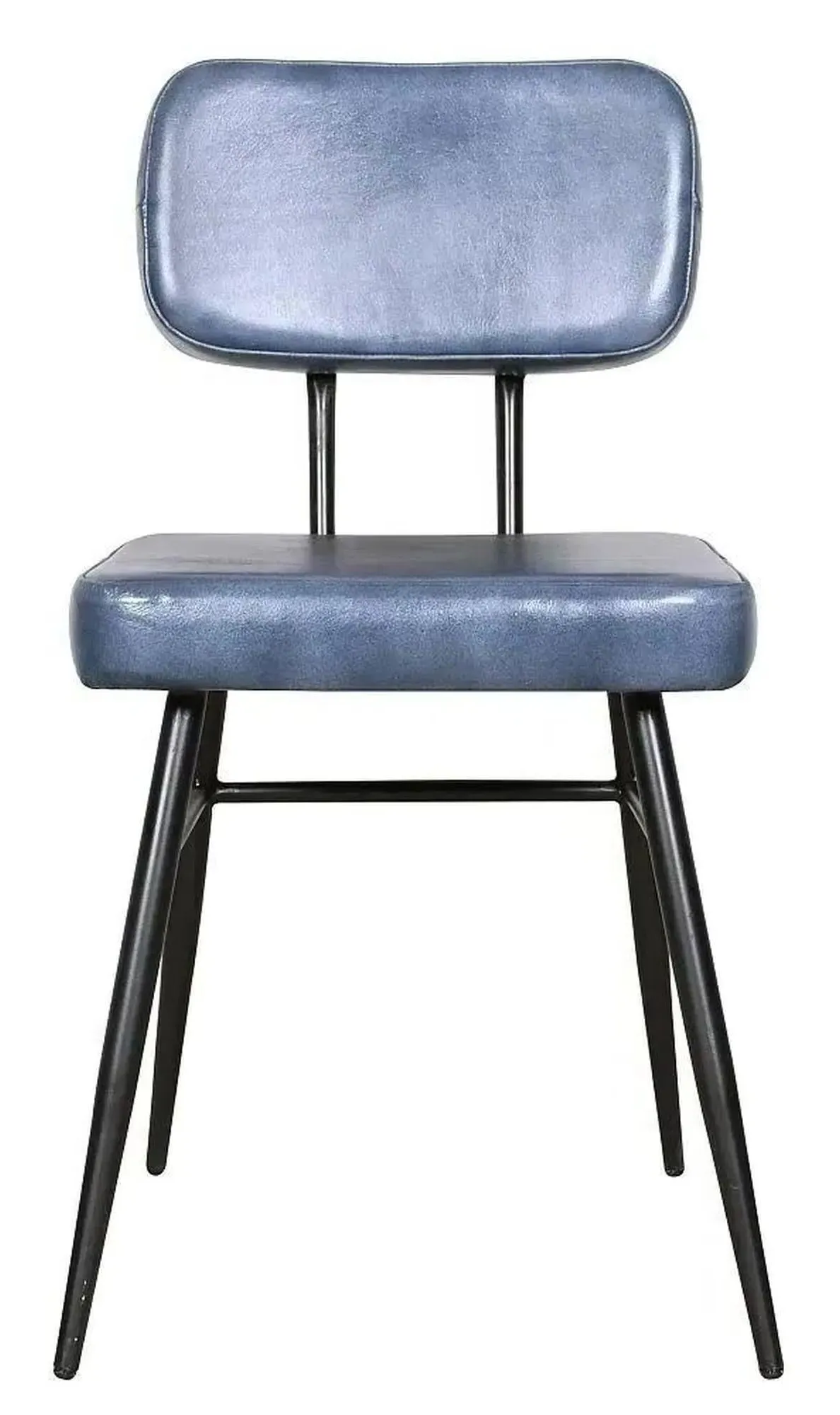 Louise Dining Chair - Blue, Leather